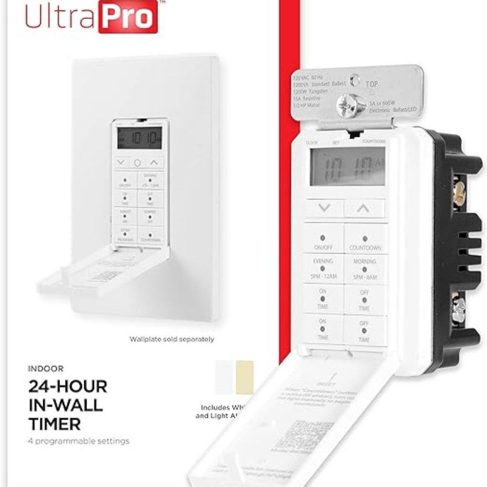 UltraPro 24-Hour Digital In-Wall Timer